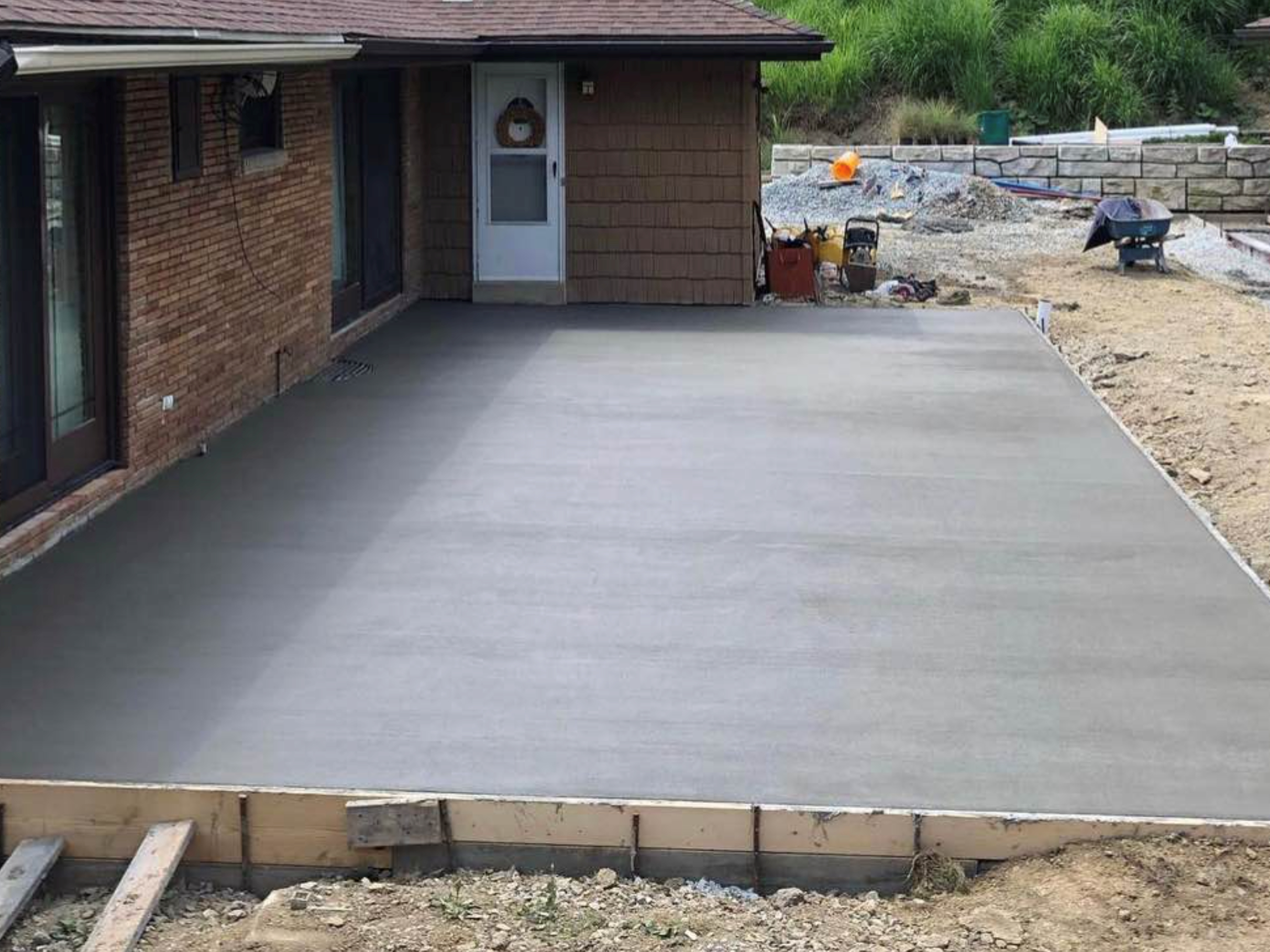 this image shows concrete leveling in Cypress, California