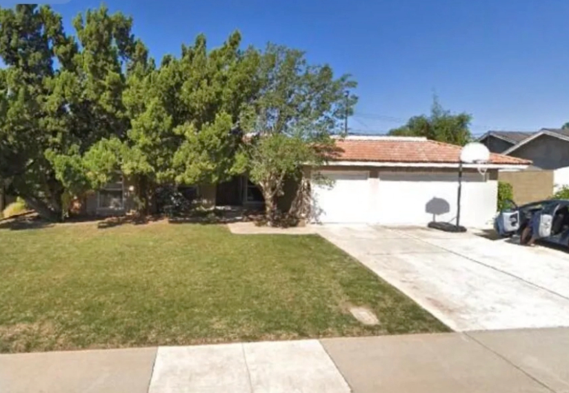 this image shows driveway in Cypress, California