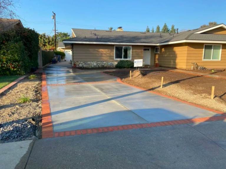 this image shows driveway in Cypress, California